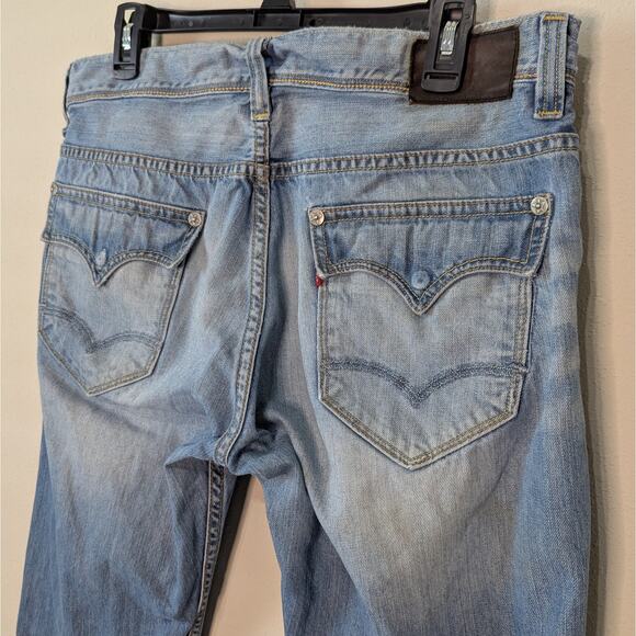 Levi's Vintage 70's Red Label Light Wash Slim Bootcut Denim Jeans Size W36 L32 - Picture 9 of 15